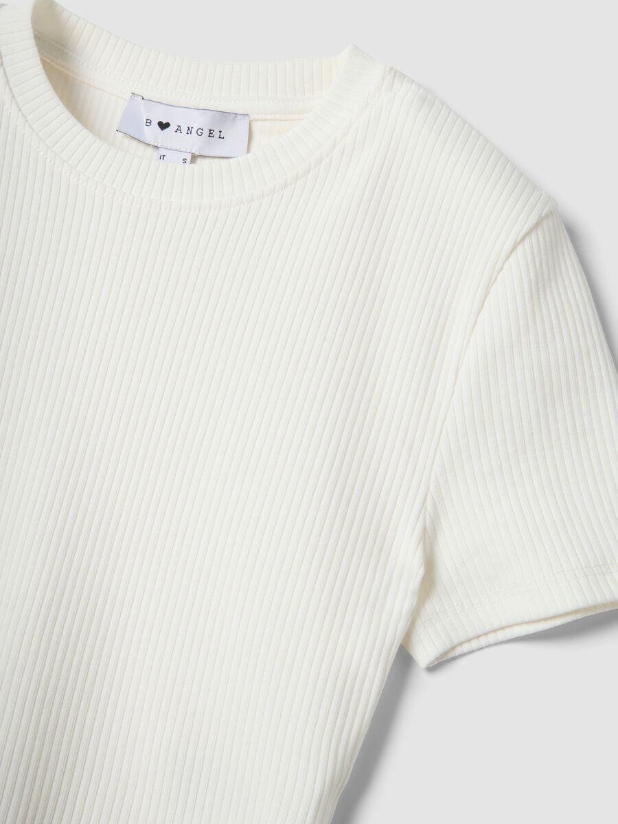 &Lambda;&epsilon;&upsilon;&kappa;ό &epsilon;&phi;&alpha;&rho;&mu;&omicron;&sigma;&tau;ό rib T-shirt &alpha;&pi;ό &epsilon;&lambda;&alpha;&sigma;&tau;&iota;&kappa;ό &beta;&alpha;&mu;&beta;ά&kappa;&iota;_1