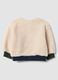 Beiges Baby-Sweatshirt aus Bio-Baumwolle mit Rundhalsausschnitt_1