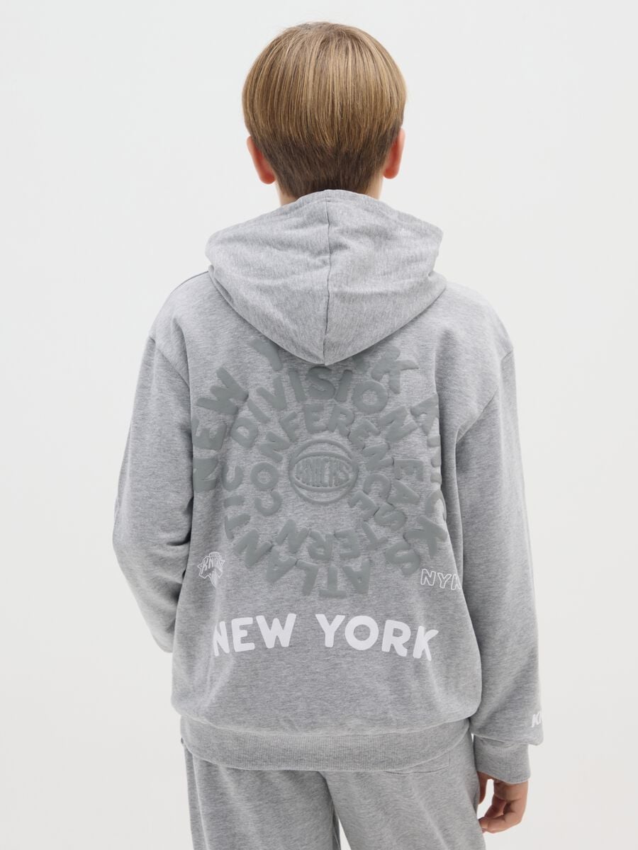Grey Knicks print pure cotton boys' sweatshirt_1