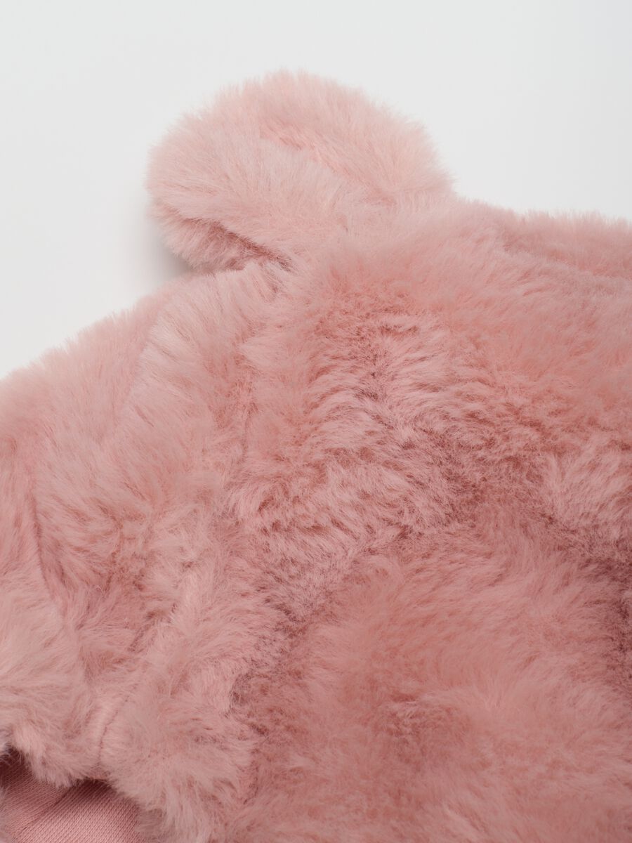 Pink Baby Girl Hat with Ears_1