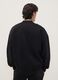 Black cotton-blend sweatshirt with front logo_3