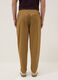 Slim fit brown cotton chinos_2