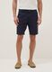 Blue cotton chino bermuda shorts, regular fit_1