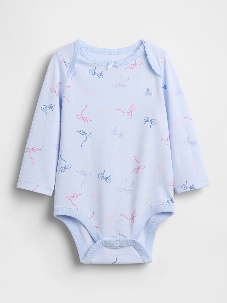 Blue cotton baby body_0