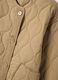 Beige padded regular fit jacket with buttons_5
