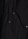Black padded hooded jacket with zip, oversized fit_5