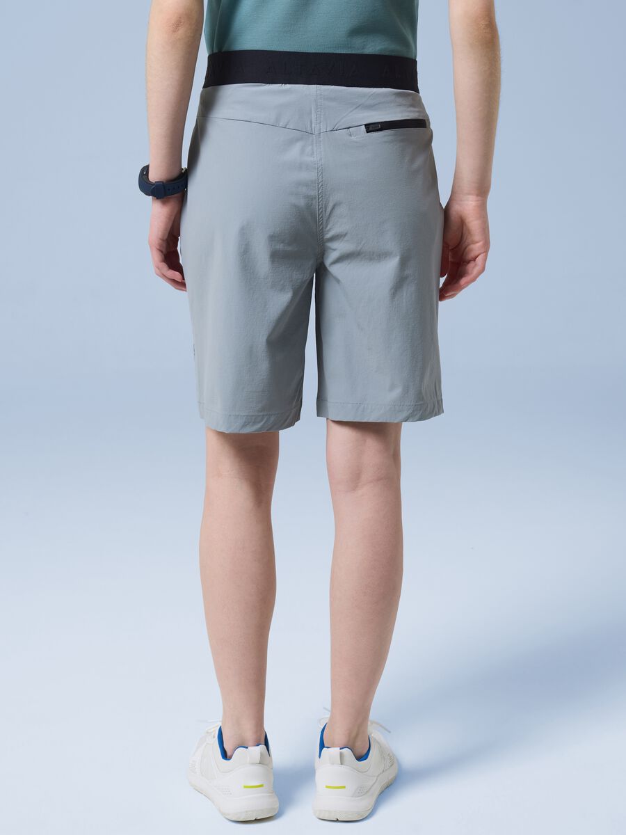 Graue ALTAVIA SAILING Bermuda-Shorts aus Stretchgewebe_3