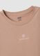 Camicia da notte beige in puro cotone organico con orli arricciati_6