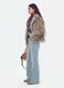 Jeans blu chiaro flare in cotone elasticizzato_0