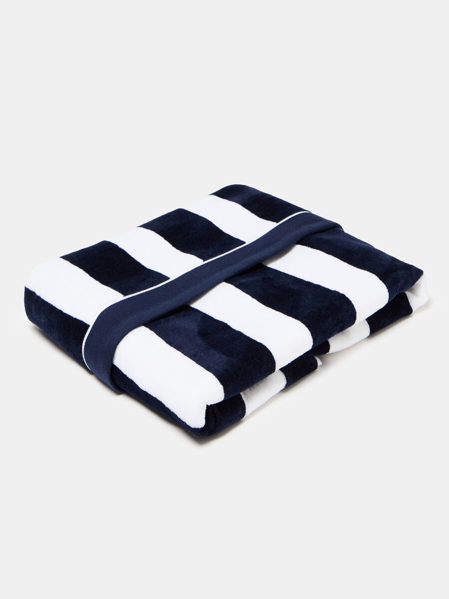 Beach towel in striped terry_0