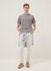 Grey pure cotton regular fit t-shirt_0