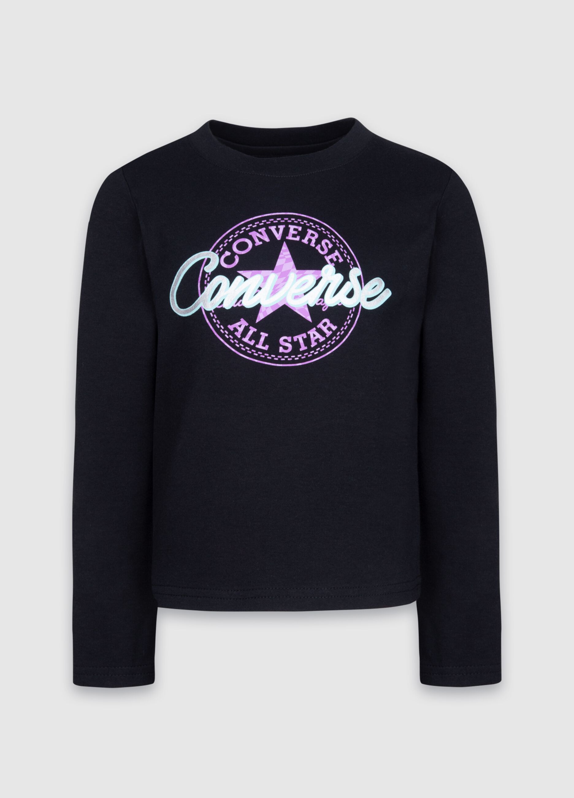 Long-sleeved T-shirt with signature