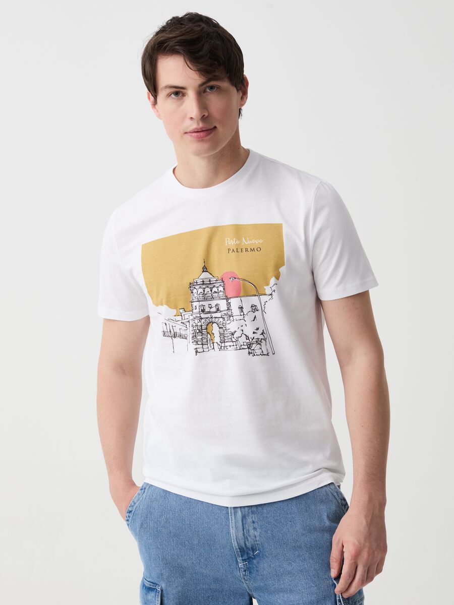 Camiseta de algodón con estampado Palermo_0