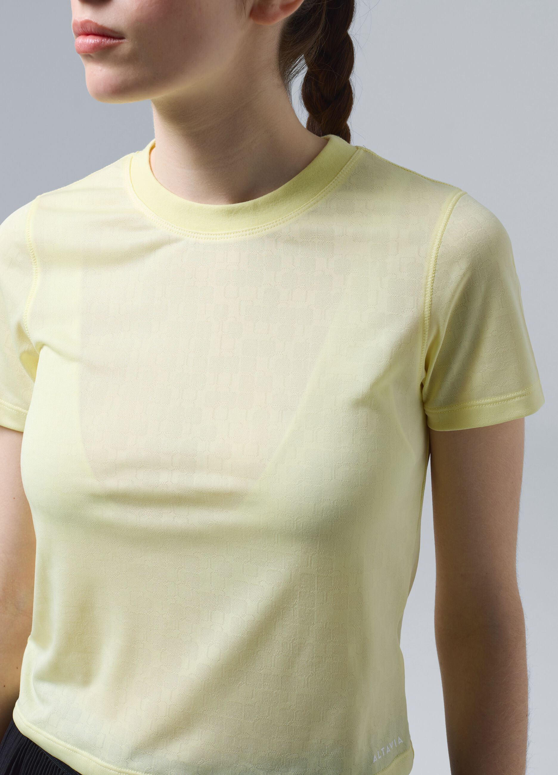 Gelbes technisches Sport-T-Shirt ALTAVIA COURT