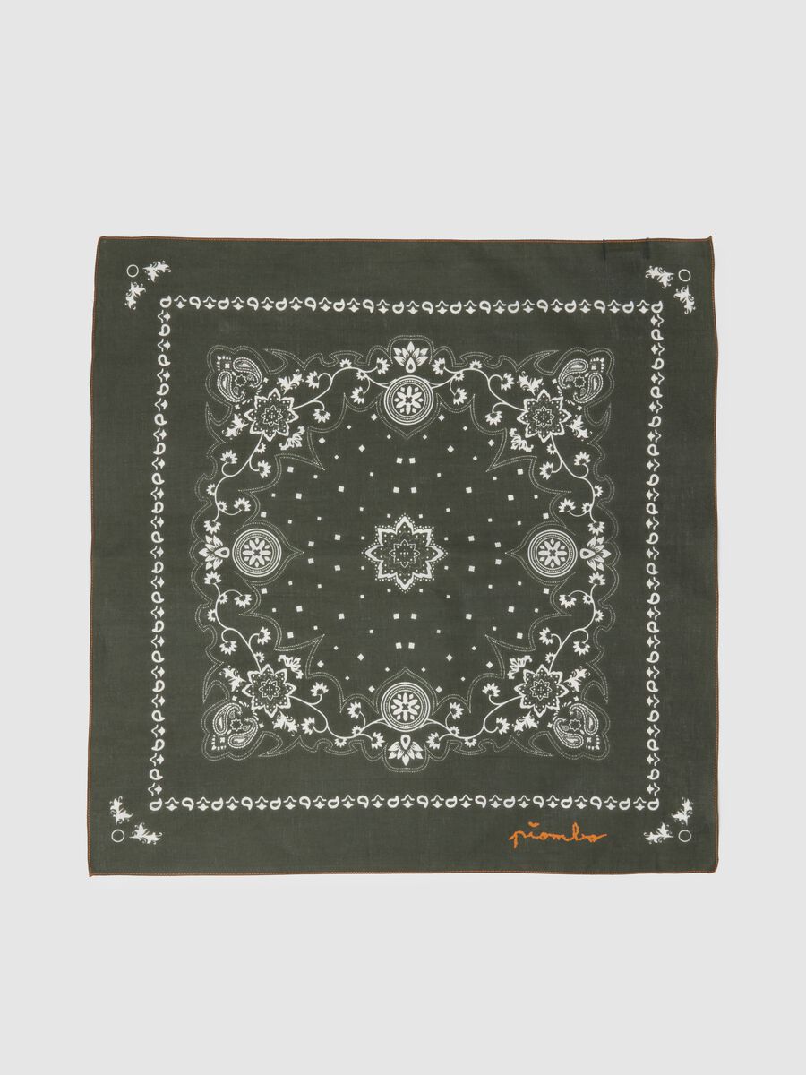 Multicolour Regular Fit Cotton and Lyocell Bandana_3