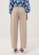 Beige wide-leg trousers in stretch cotton_2
