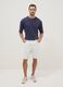 Blue pure cotton short-sleeve T-shirt, relaxed fit_0
