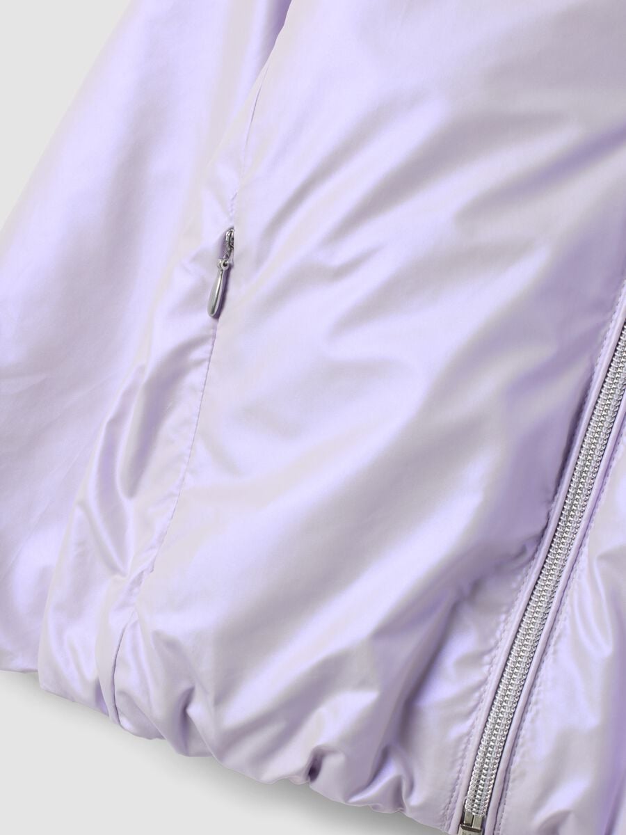 Violette wattierte Jacke mit Kapuze und Reissverschluss, Regular Fit f&uuml;r Baby-M&auml;dchen_2