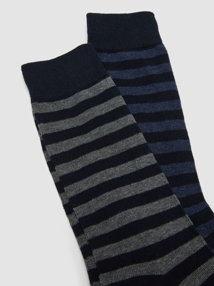 3-pack of blue organic stretch cotton mid-calf socks_2