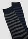 3er-Pack blaue Mid-Crew-Socken aus elastischer Bio-Baumwolle_2
