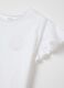 White T-shirt in cotton with diamant&eacute;s_2