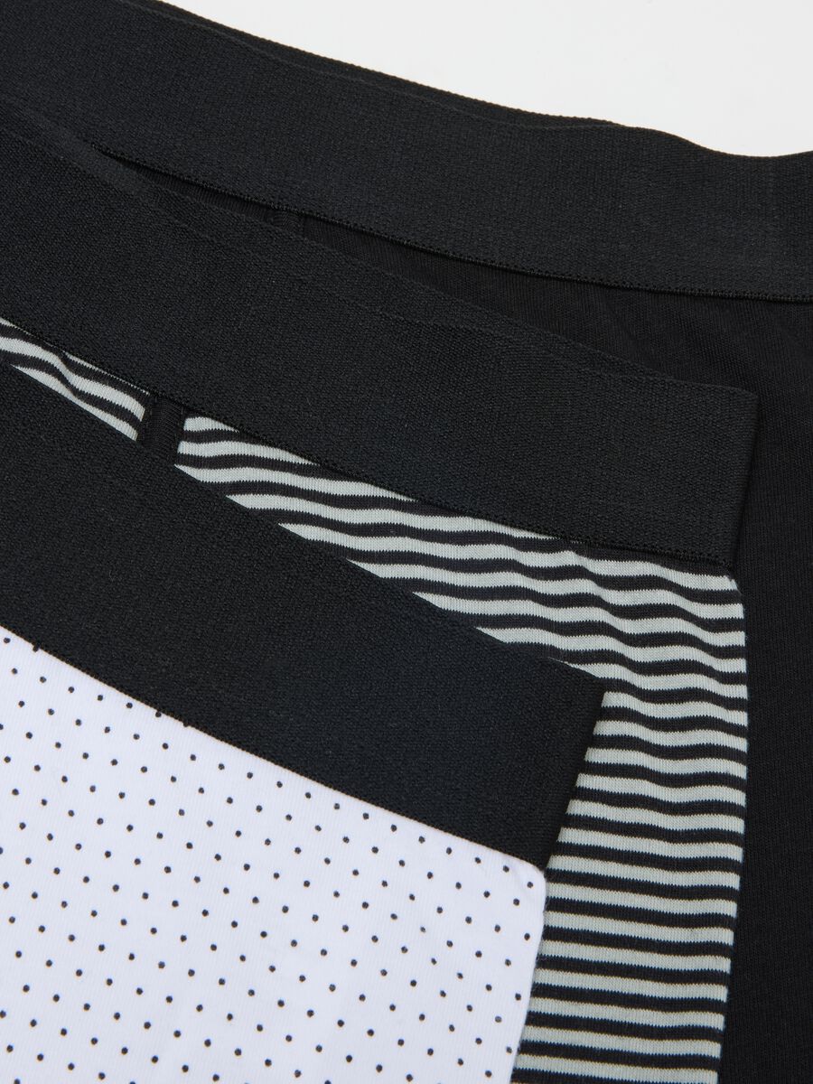 Multipack of multicoloured boxer shorts in stretch cotton regular fit_5