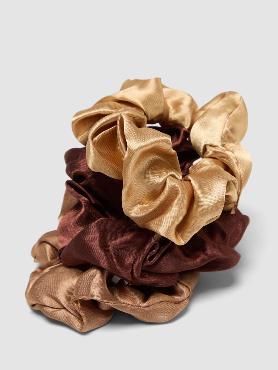 SINCERELY HAIR Chouchous en satin taille Medium, lot de 3, Mocha_2