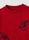 Red crew-neck sweatshirt in pure organic cotton_2