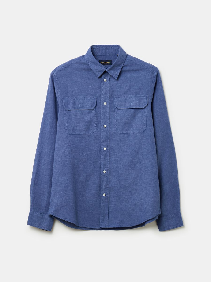 Linen and cotton shirt with pockets_3