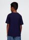 Short Sleeve Blue Cotton T-Shirt GAP Kids_1