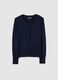 Regular-Fit blauer Cardigan mit Kn&ouml;pfen_4