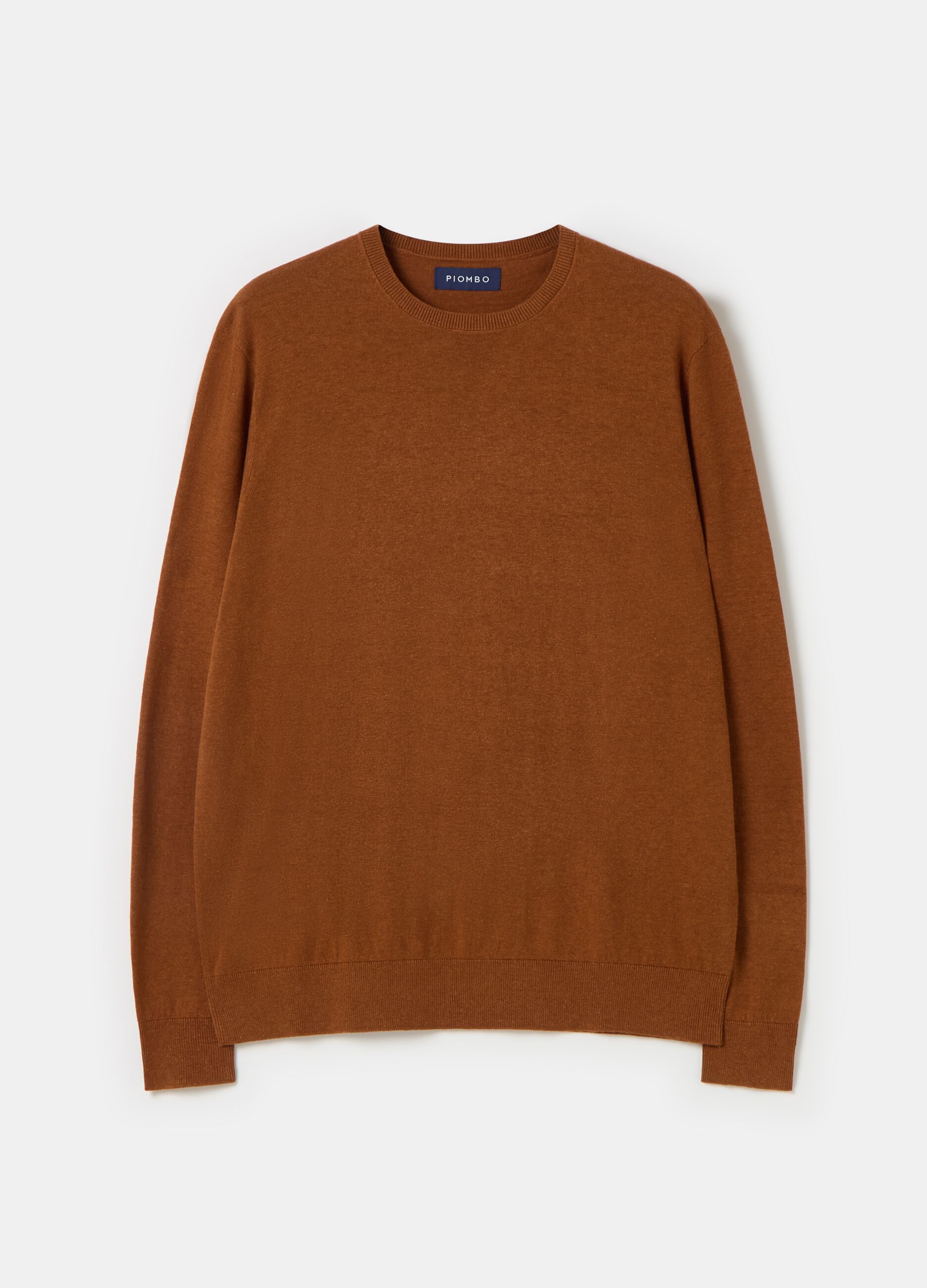 Contemporary pullover in cotton and hemp