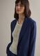Regular Fit Blue Viscose Linen Blend Blazer_0