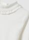 White pure cotton top with high neck and ruffles_2