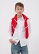 White pure cotton Oxford shirt with classic collar for boys_0
