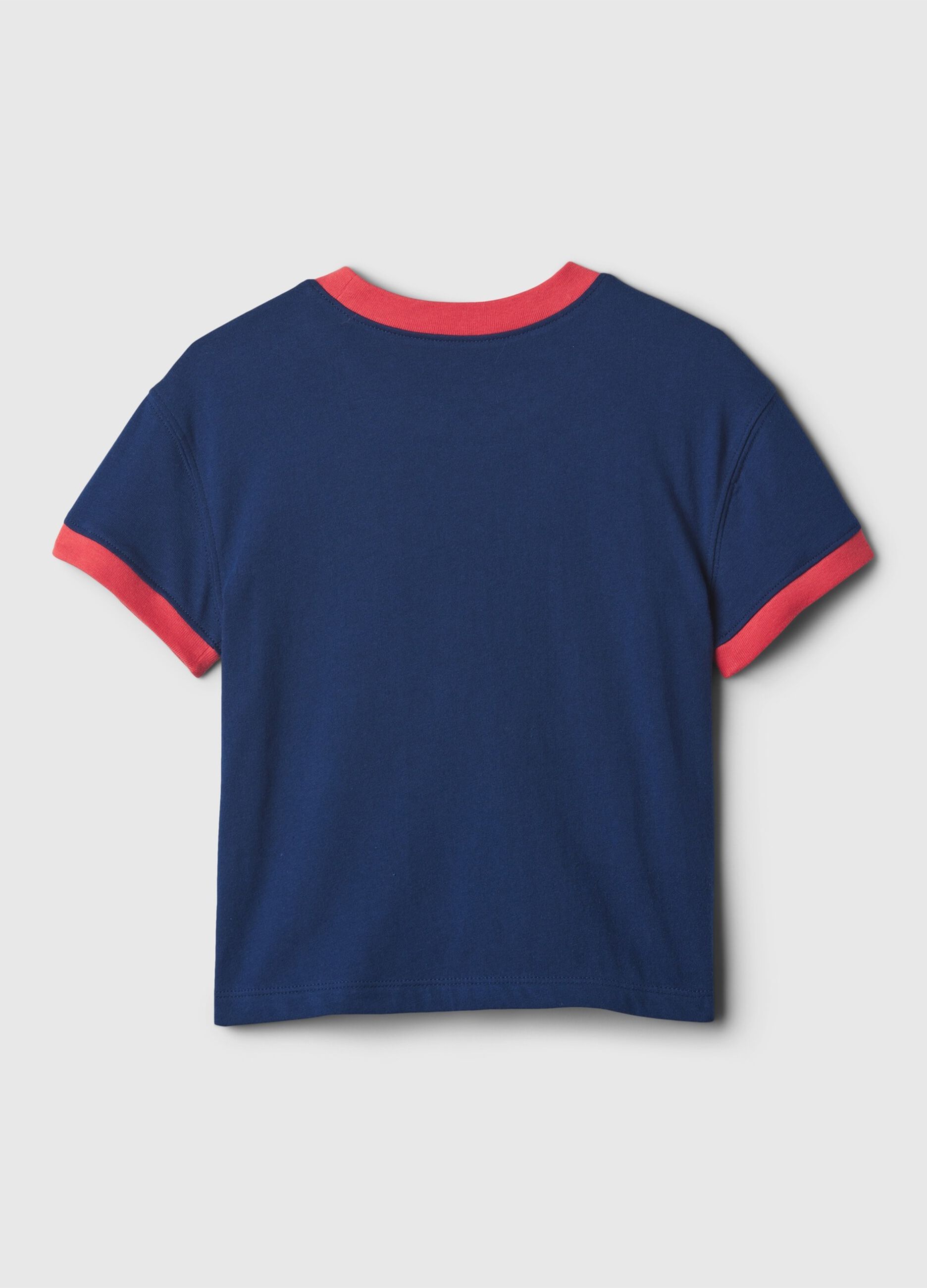 Camiseta de algodón con estampado y logo