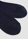 Blaue gerippte Socken aus Stretch-Viskose_1