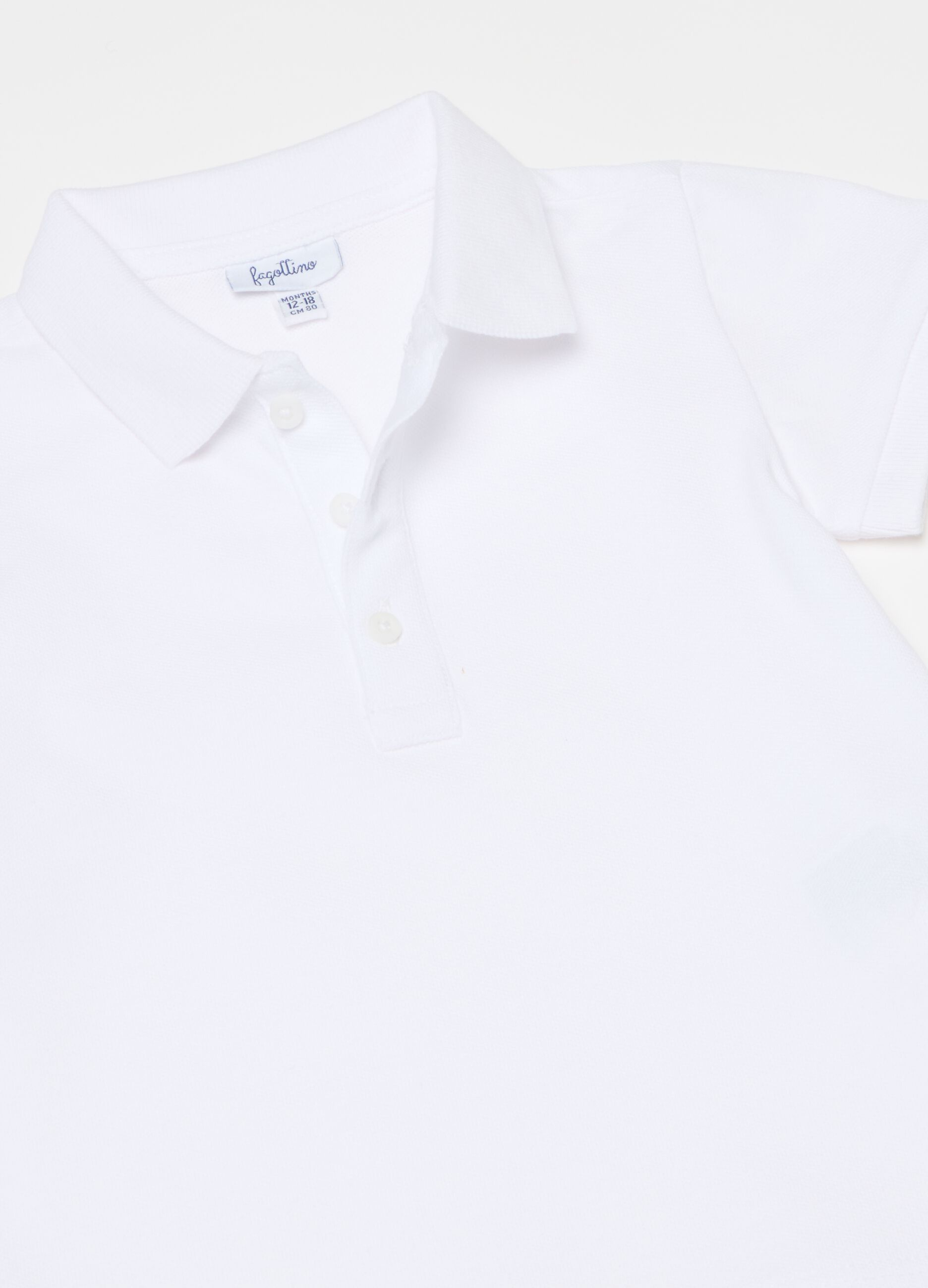 Polo shirt in cotton pique