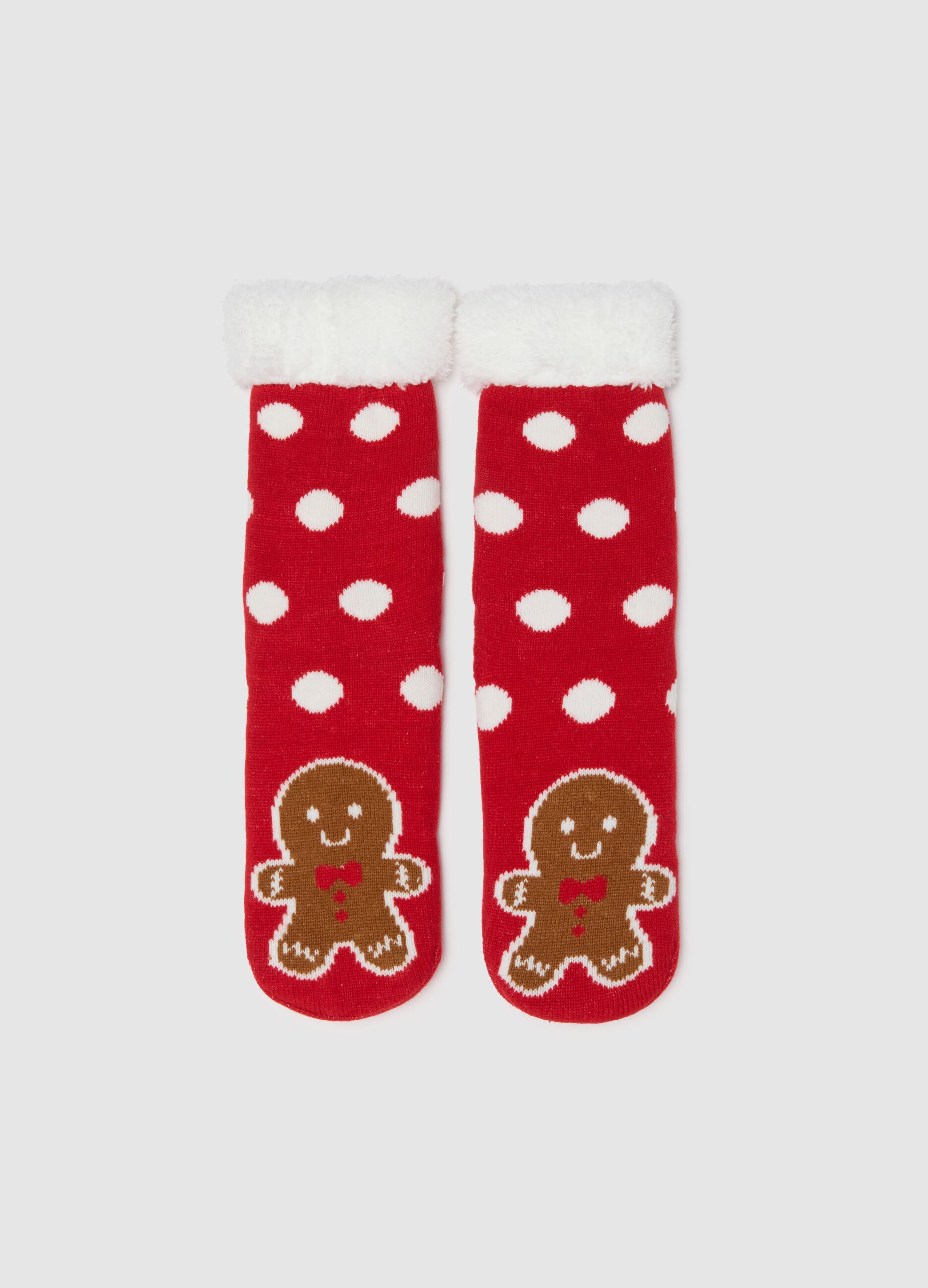 Multicolour Christmas Socks with Polka Dots