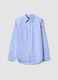 Light blue pure cotton Oxford shirt, comfort fit_0