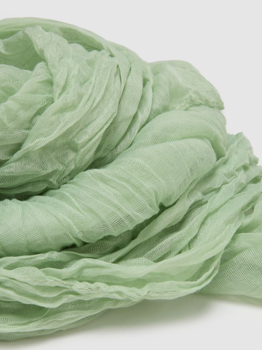 Sciarpa leggera verde regular fit_1