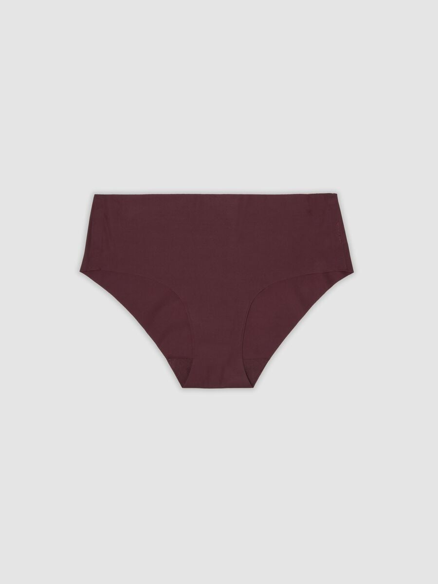 Slip hipster viola in microfibra elasticizzata con vita regular_0