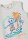 White pure cotton vest top with surf print_2