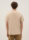 Beige pure cotton regular fit T-shirt with print_2