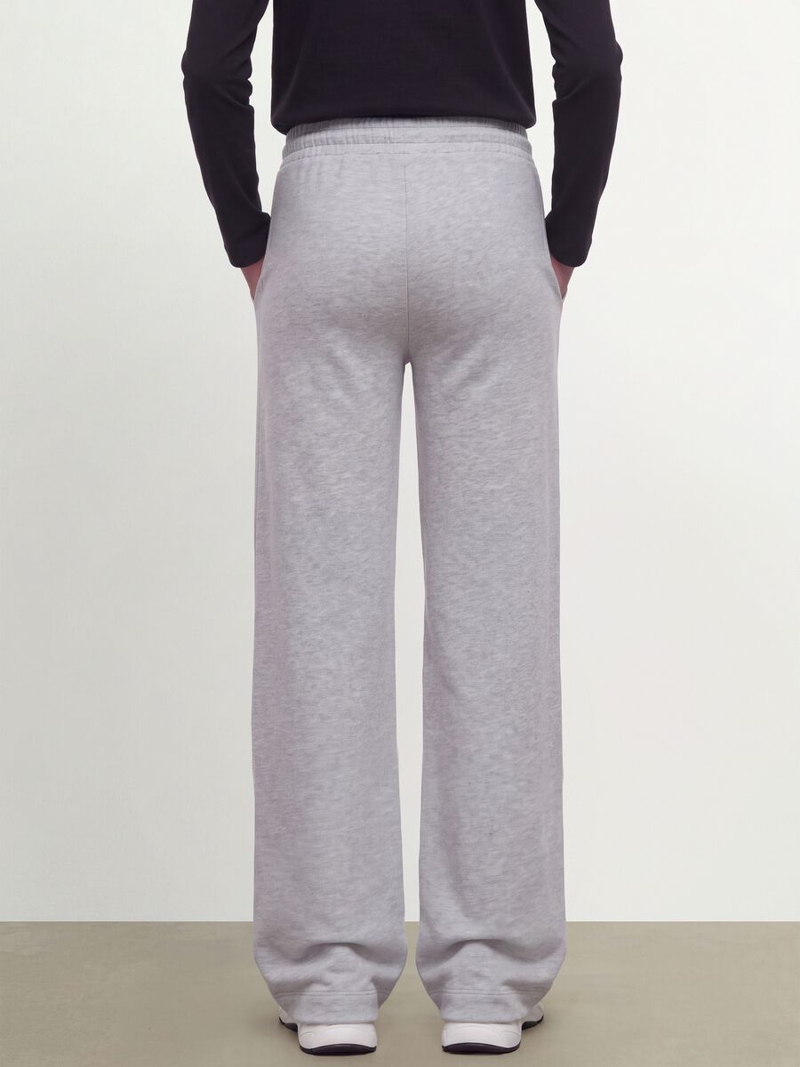 Girls&rsquo; grey culotte trousers in pure organic cotton_2