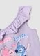 Purple stretch cotton girls&rsquo; tank top with frills and Stitch print_3