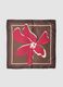 Braunes Tuch mit Blumenmuster_1