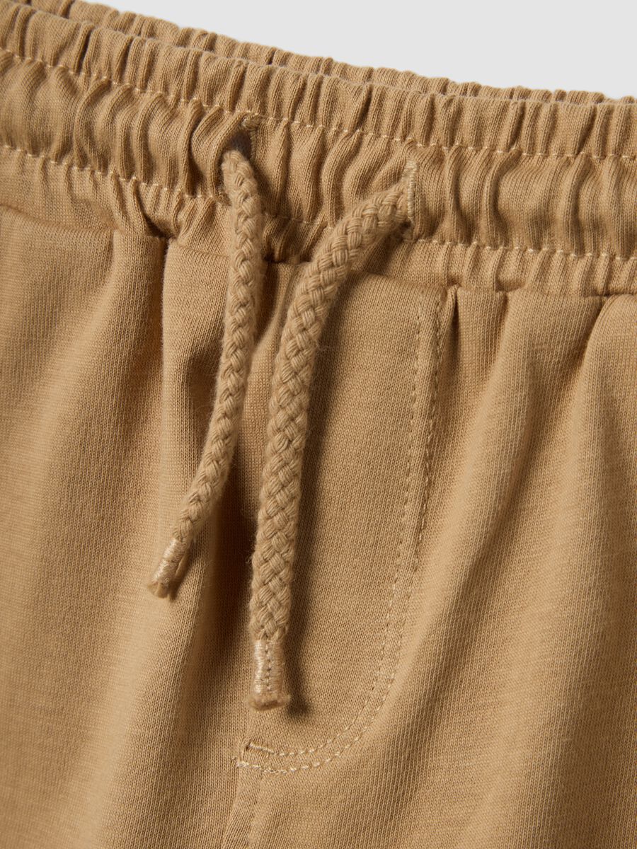 Beige pure cotton boys&rsquo; shorts, regular fit_2