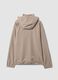 Beige hooded jacket in stretch fabric, regular fit_6