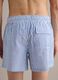 Blue and white striped pure cotton swim shorts_3